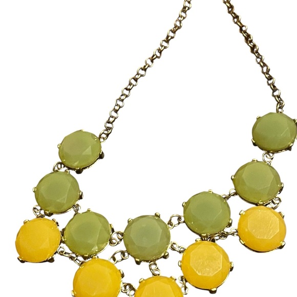J. Crew Jewelry - Shop my jewelry box -J.crew Elegant Green and Yellow Statement Necklace